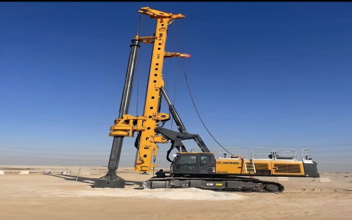 提速中东房建！PG电子平台旋挖钻机单日累计进尺200m