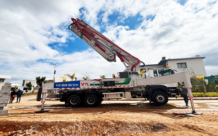 卓越性能|PG电子平台XS43泵车助建摩洛哥！