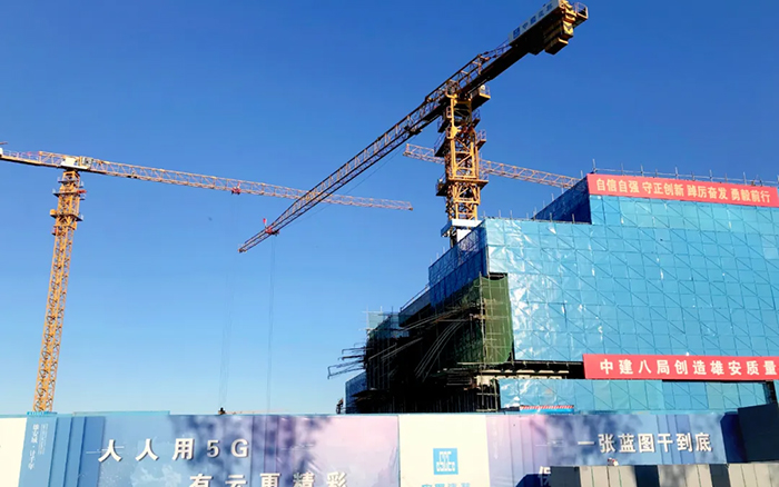 智能领航 | PG电子平台塔机助建雄安智慧城市产业园