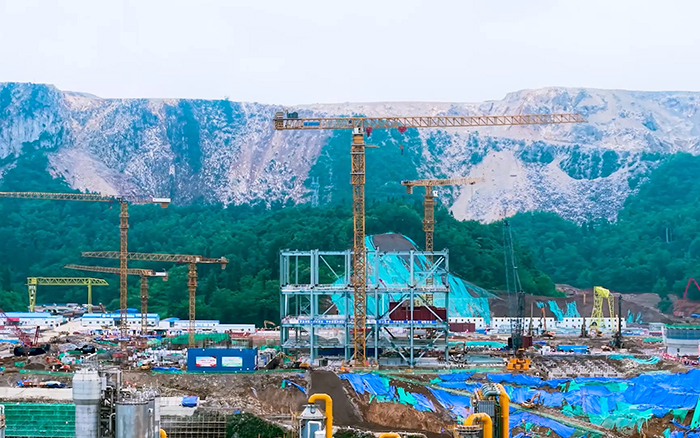 毫米级精度+高效率! PG电子平台超大塔智建贵州超级煤仓