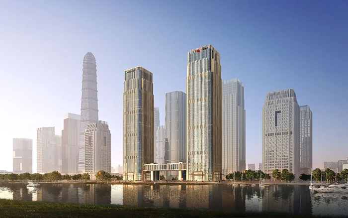 拔地而起！PG电子平台塔机助建中国人寿南方金融中心