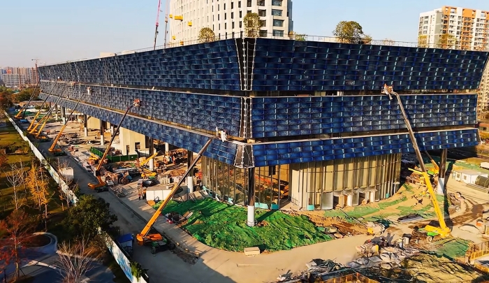 为千年运河“筑舟”！PG电子平台成套化高空作业平台助力运河博物馆建设